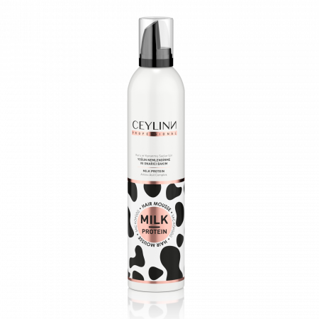 Мусс для укладки волос с молочным протеином CEYLINN PROFESSIONAL MILK PROTEIN HAIR MOUSSE, 300 мл